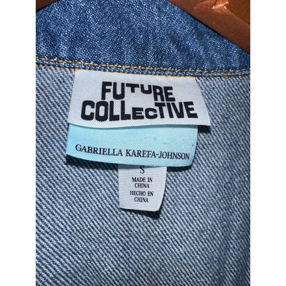 Future Collective Gabriella Karefa-Johnson Denim Jean Jacket Size Small - Picture 10 of 14